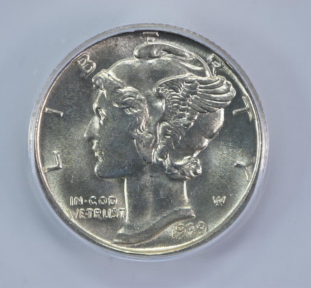 1939-D Mercury Dime MS65 FB ICG