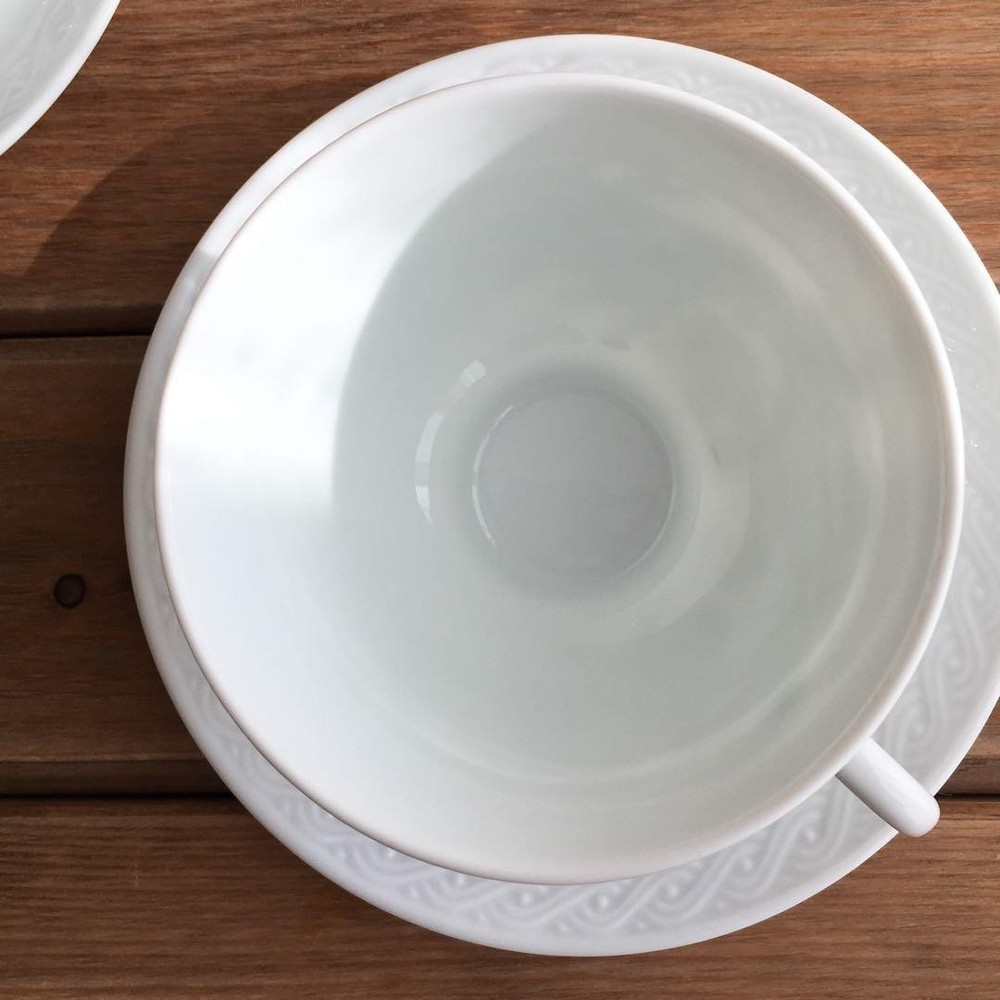 Legle Limoges Cup Saucer Pair Set