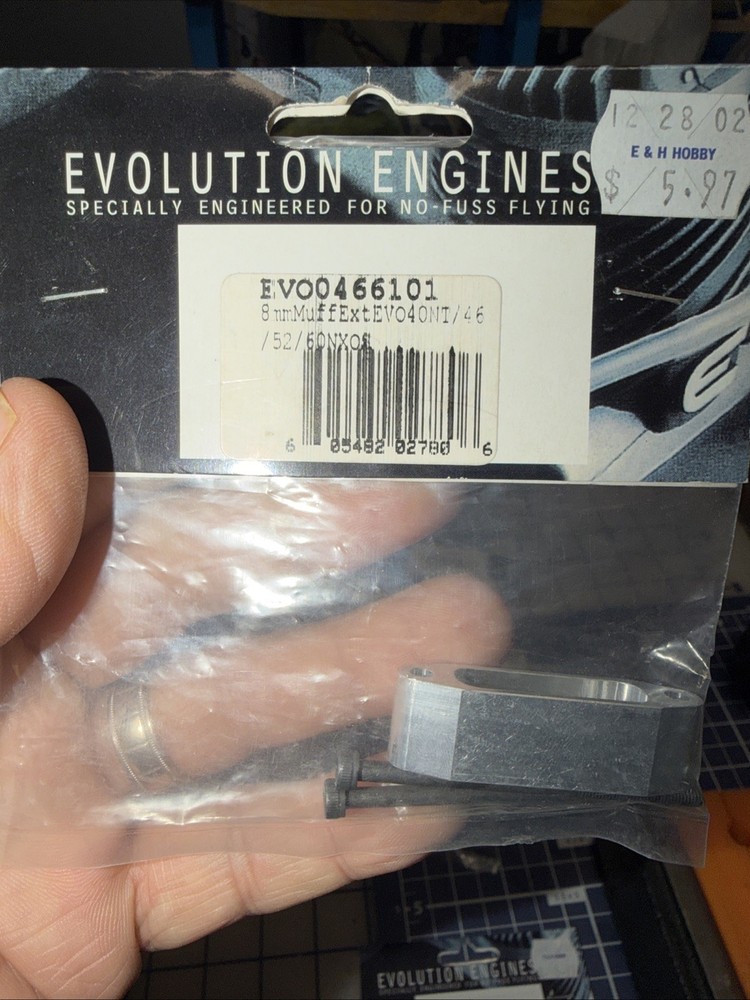 Evolution Engines 8 MM  Muffler Extension EV040NT/46/52/60NX