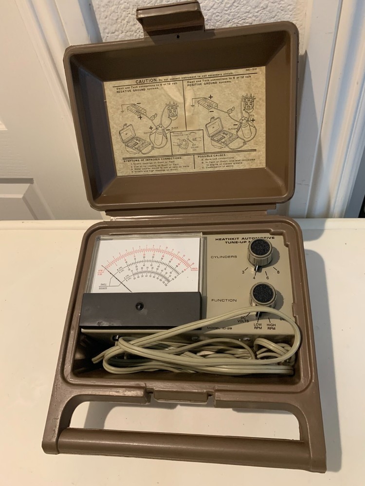 Vintage Heathkit model ID 29 in plastic carry case  Untested