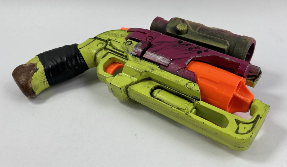 Custom Painted Nerf Hammershot - Post Apocalyptic Cosplay Prop Blaster w/ Scope