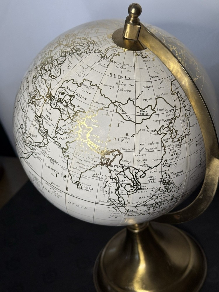 World Globe 13'' Rotating Earth Map Large Desktop Stand