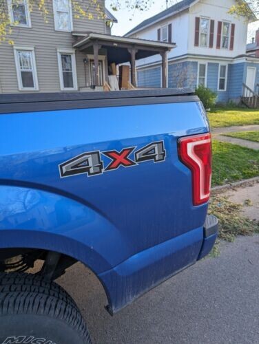 (2x) Ford F150 4x4 Decals Stickers red gray red black bed side graphics FH1A6