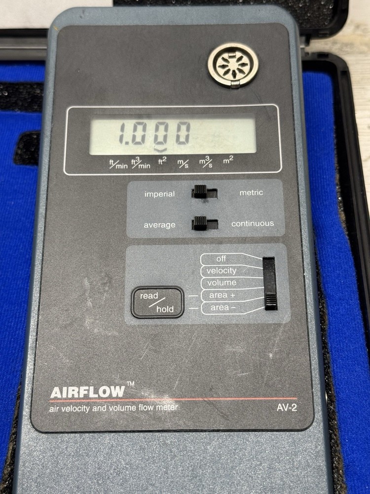 Airflow AV-2 Air Velocity and Volume Meter