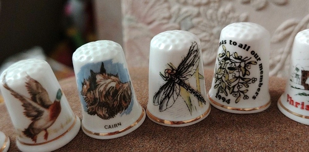 22 Assorted Birchcroft China Thimbles