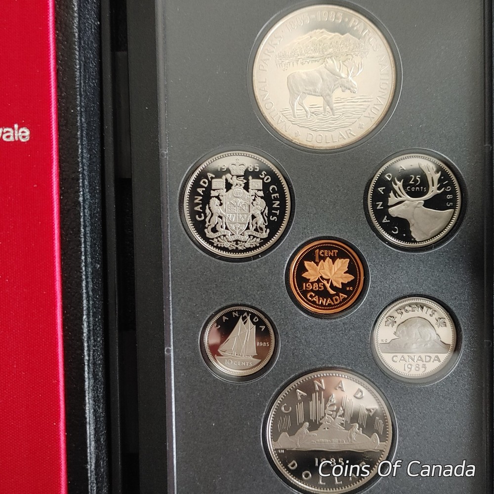 1985 Canada 7 Coin Proof Set - With Special Edition Silver Dollar #coinsofcanada