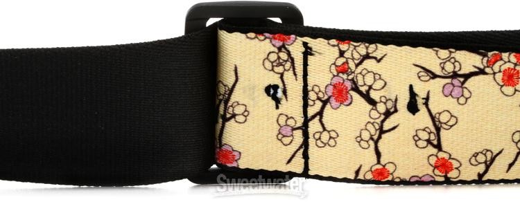 Levy's MPD2 Polyester Guitar Strap - Cherry Trees & Birds