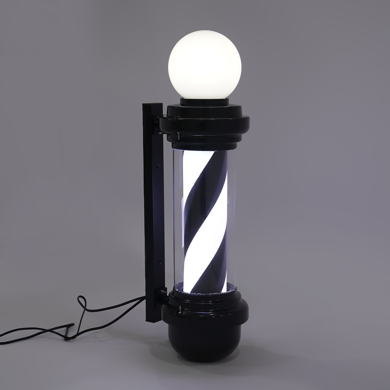 Outdoor Barber Pole Light Hair Salon Open Sign Barber Shop Rotating LED Stripes