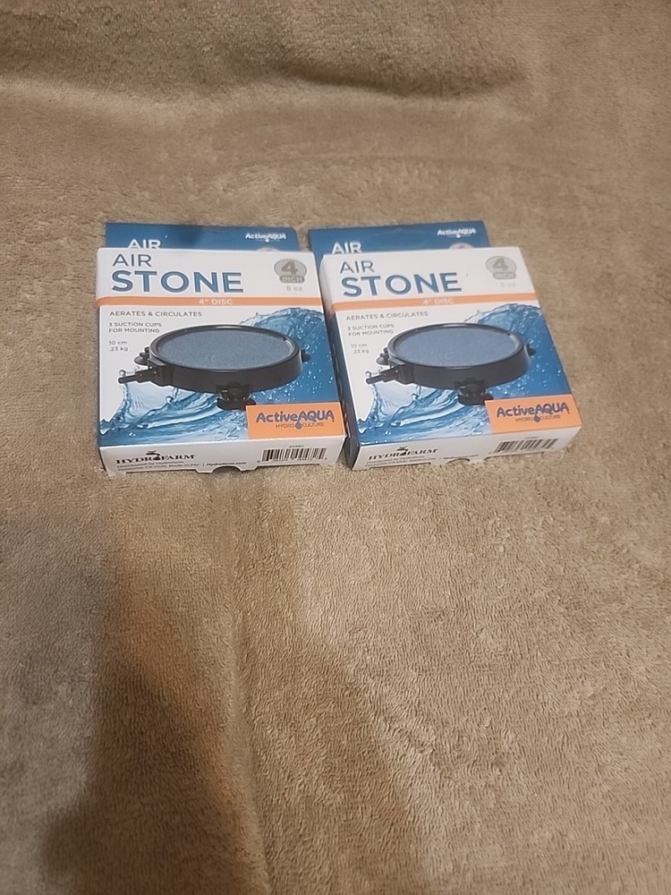 Active Aqua AIR STONE 4" inch Round Disc Diffuser Aerates Circulates Hydroponics