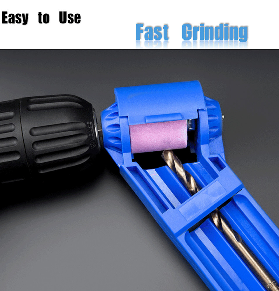 Drill Bit SHARPENER Corundum Grinding Wheel Titanium Portable Powered Tools US
