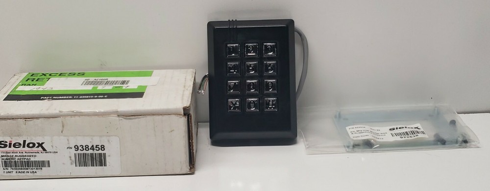 Sielox Rugged Numeric Keypad 938459-Mirage-Black-Security