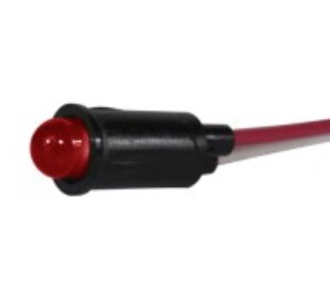 100 Chicago Miniature Lighting 5100K1 Red LED Panel Mount LED Indicator Lights
