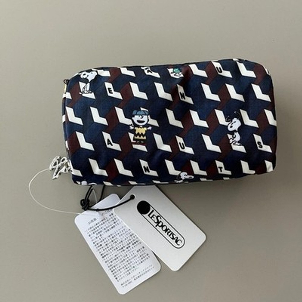 Lesportsac Snoopy Rectangular Cosmetic Bag NWT