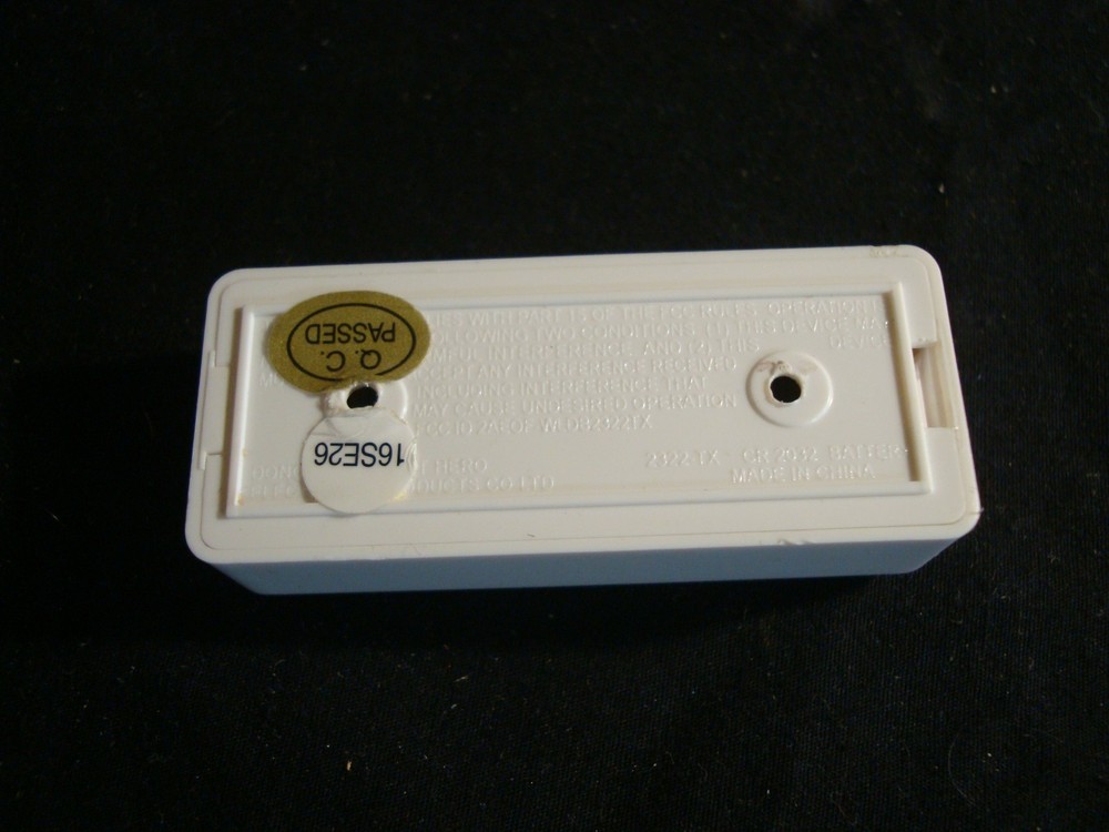 White Wireless Doorbell Push Button