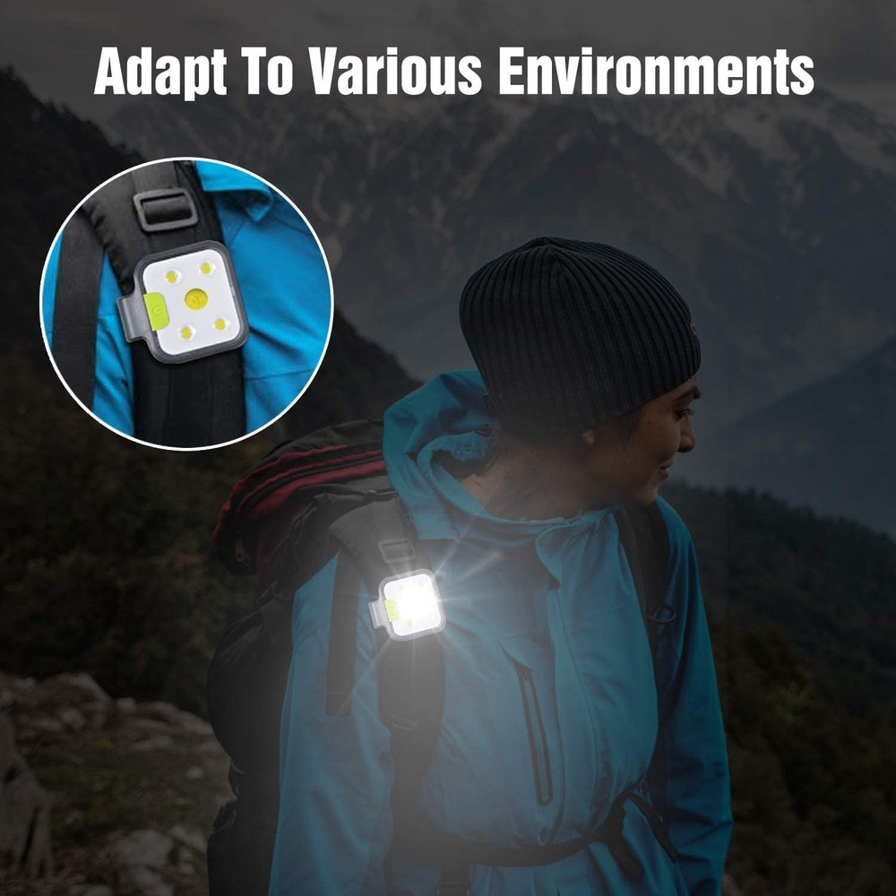 Running Light, 2Pack Reflective Safety-Light for Runners, Rechargeable LED Li...