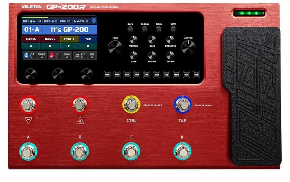 VALETON GP-200R Multi Effects Processor Multi-Effects Guitar Bass Pedal with ...