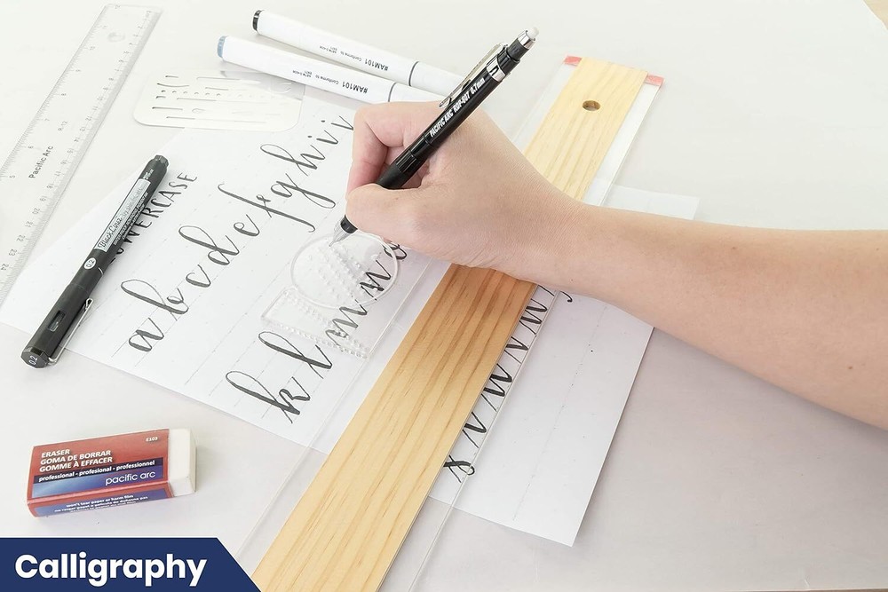 Pacific Arc, Ames Lettering Guide for Writing, Architecture, and Drawing 2 Pack