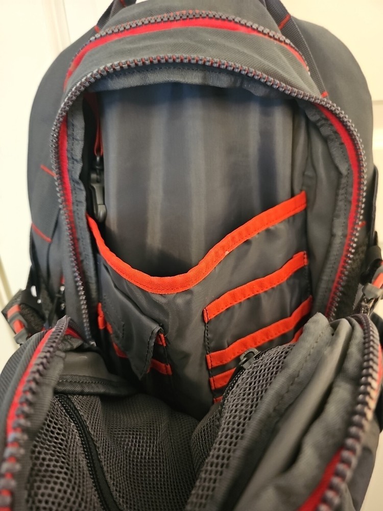 Nathan Kinney Outdoor Backpack Graycwith Red