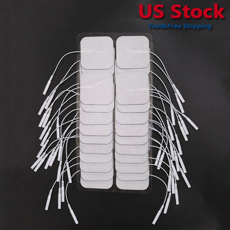 40 TENS Electrode Pads EMS Replacement Unit 7000 3000 2x2 Muscle Stimulator BULK