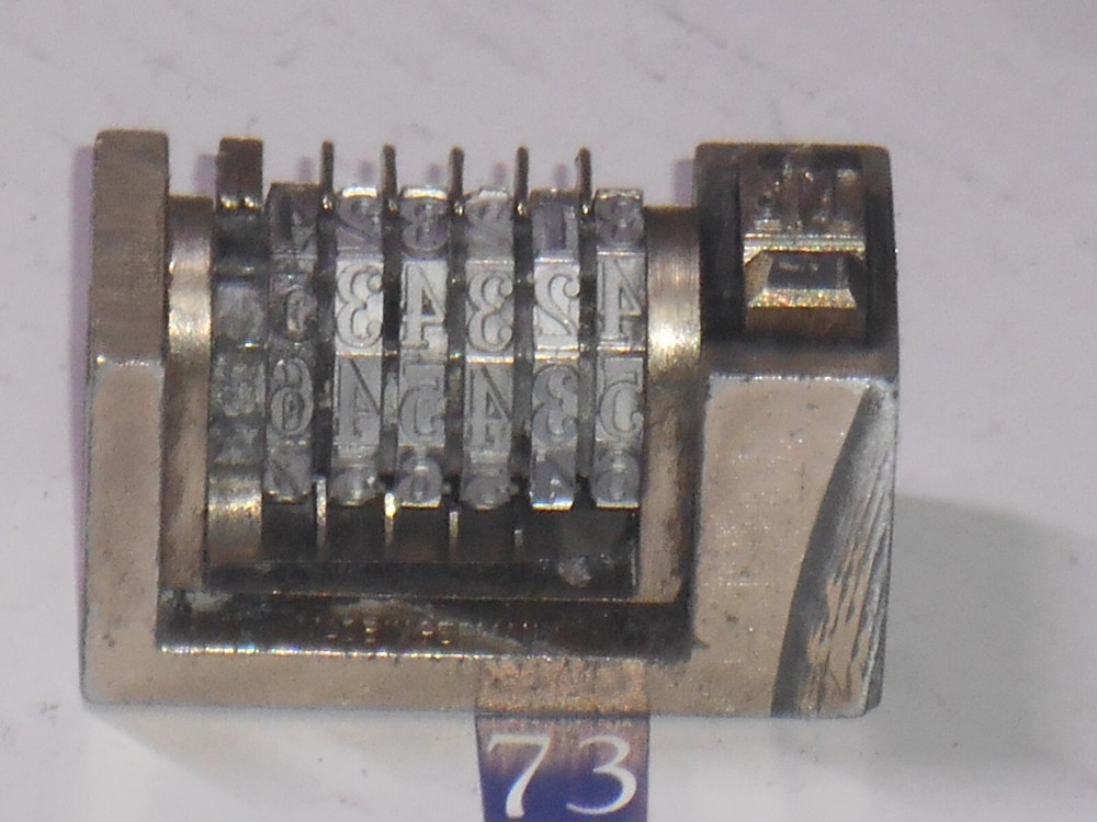SUNUM | letterpress numbering machine | 73