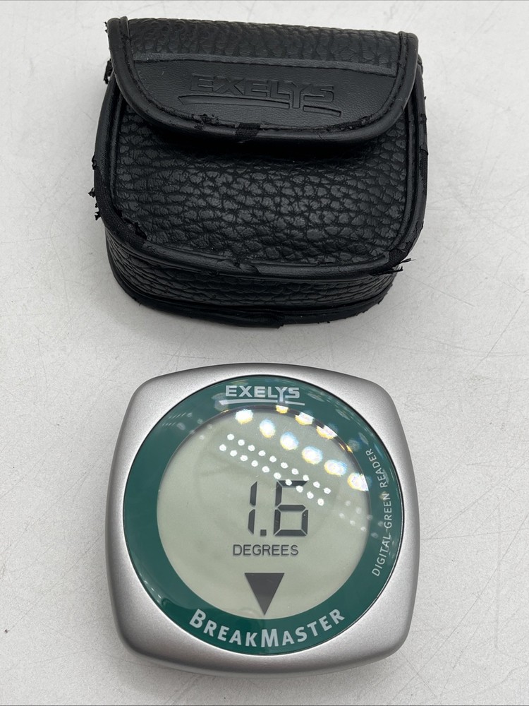 Exelys BreakMaster Digital Green Reader Golf Slope Tool w/ Case – Works Great