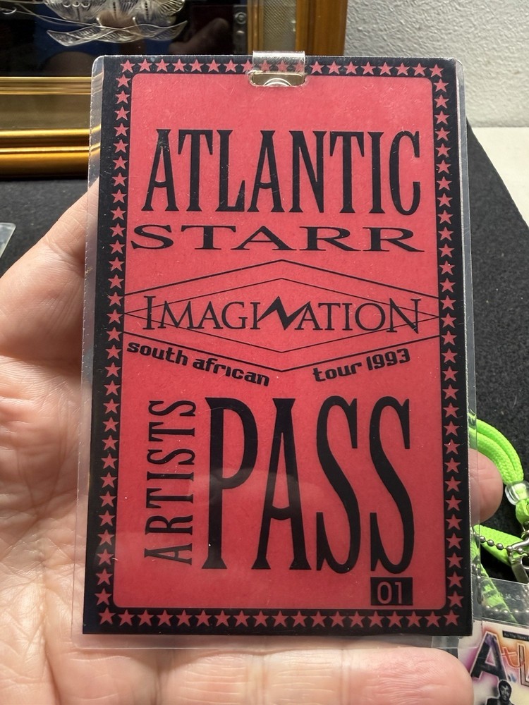 Atlantic Starr Backstage Passes Owned By Wayne Lewis & Barbara Weathers