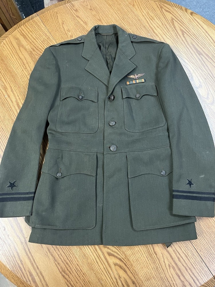 WWII USN Navy Aviator Uniform Jacket Named