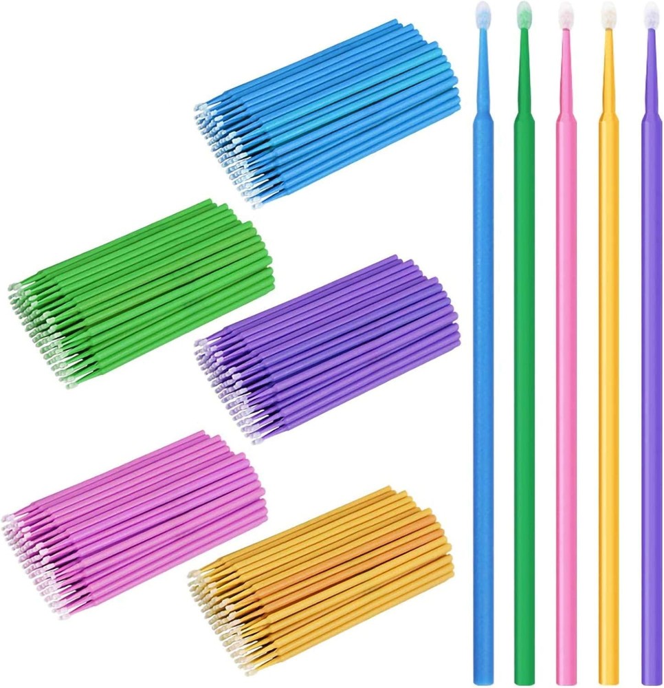 Disposable Micro Applicator Brush Bendable Makeup Brush Mascara Brush for