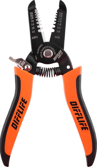 Klein Tools Wire Cutter and Stripper, for AWG Solid and 10-22 AWG