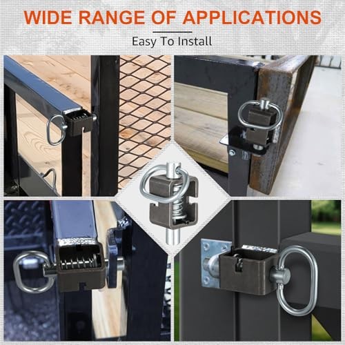 Spring Latch Lock, Weld-On Spring Latch Assembly, Universal Fit for Utility