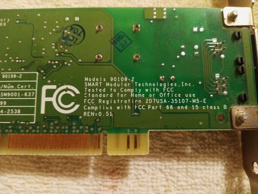 SMART MODULAR TECHNOLOGIES MODEL 90109-2 CS1313