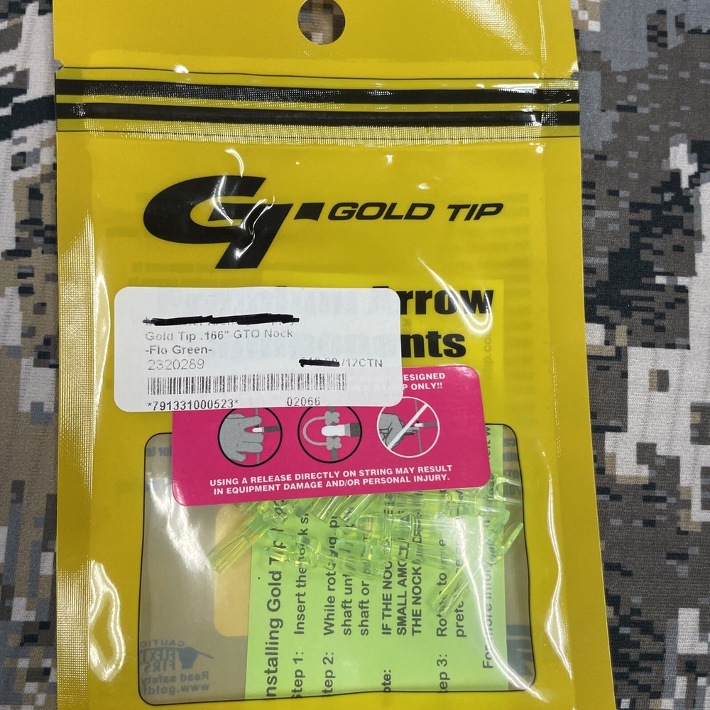 Gold Tip Premium Arrow Components .166” GTO Nocks