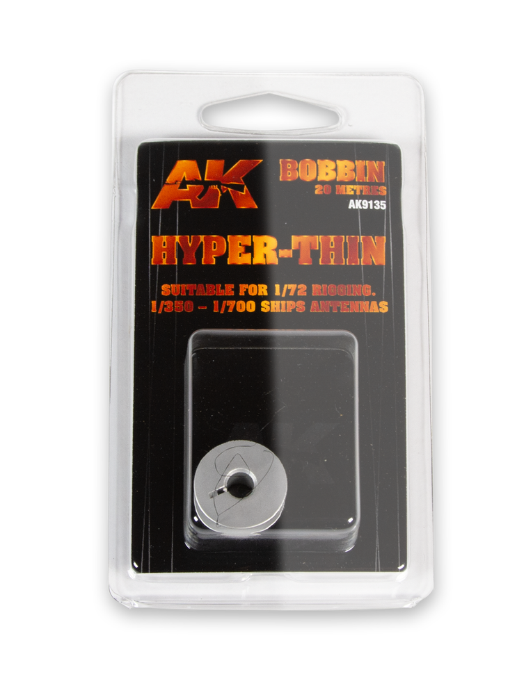 Elastic Rigging Bobbin Hyper-Thin for 1:72 / 1:360 / 1:700 - 20m / 66ft