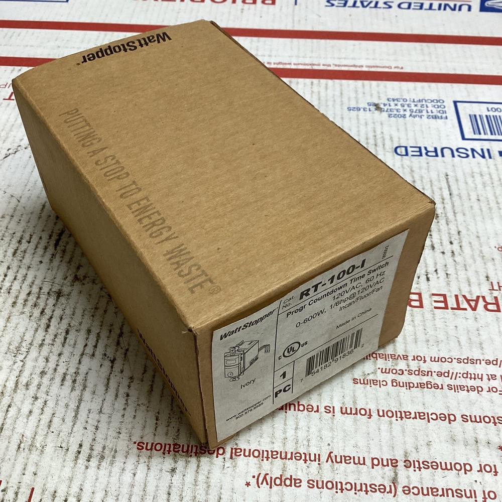 WattStopper Time Switch Programmable Countdown RT100 Ivory ED4U #3075
