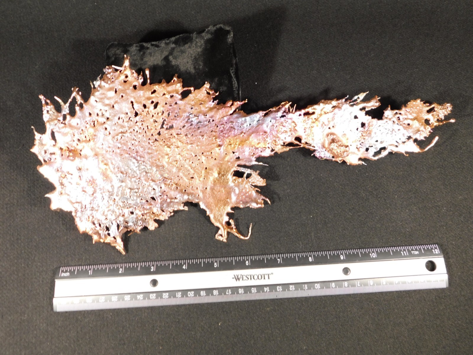 Big! Bright Solid Solid COPPER Splash ART Sculpture Arizona 189gr