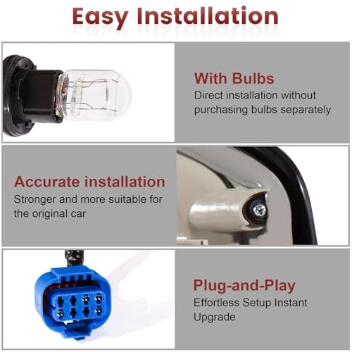 Tail Lights Assembly Compatible with 2016 2017 2018 2016-2018 Left Side Halogen