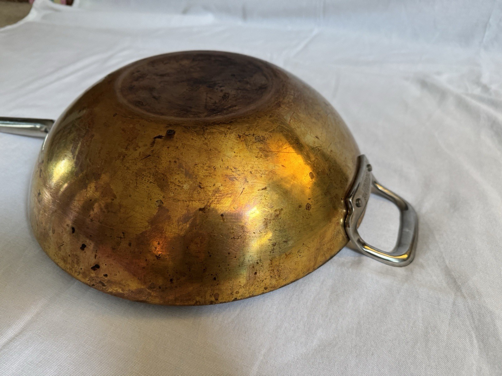 Williams-Sonoma Copper Exterior Wok – Stainless Interior – 12”