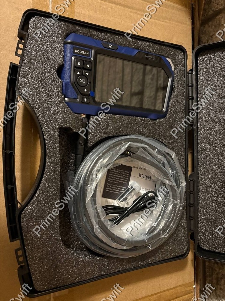 10DM NTS500 Triple Lens Borescope 5" IPS Screen Endoscope Camera, Open Box