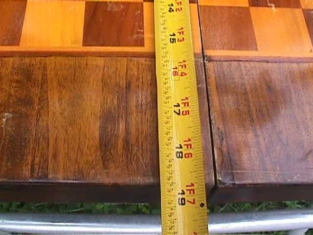 VINTAGE WOODEN FOLDING CHESS BOARD DECOR WALL ART YOU RESTORE