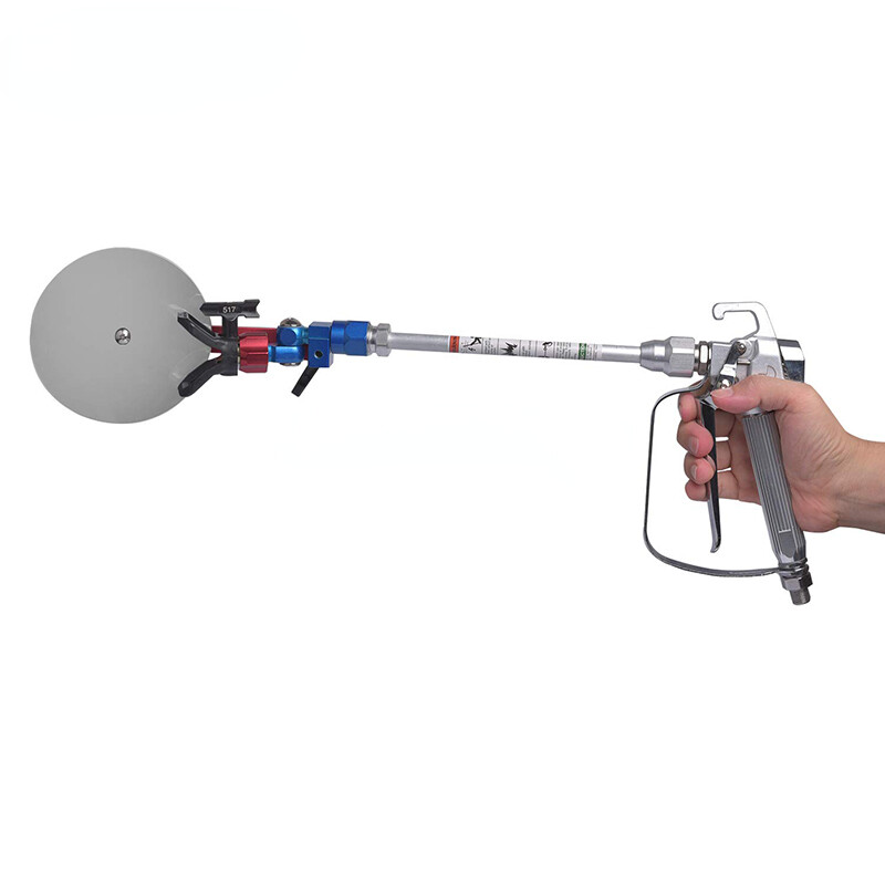Airless Spray Gun with Spray Guide Accessory Tool and Extension Pole