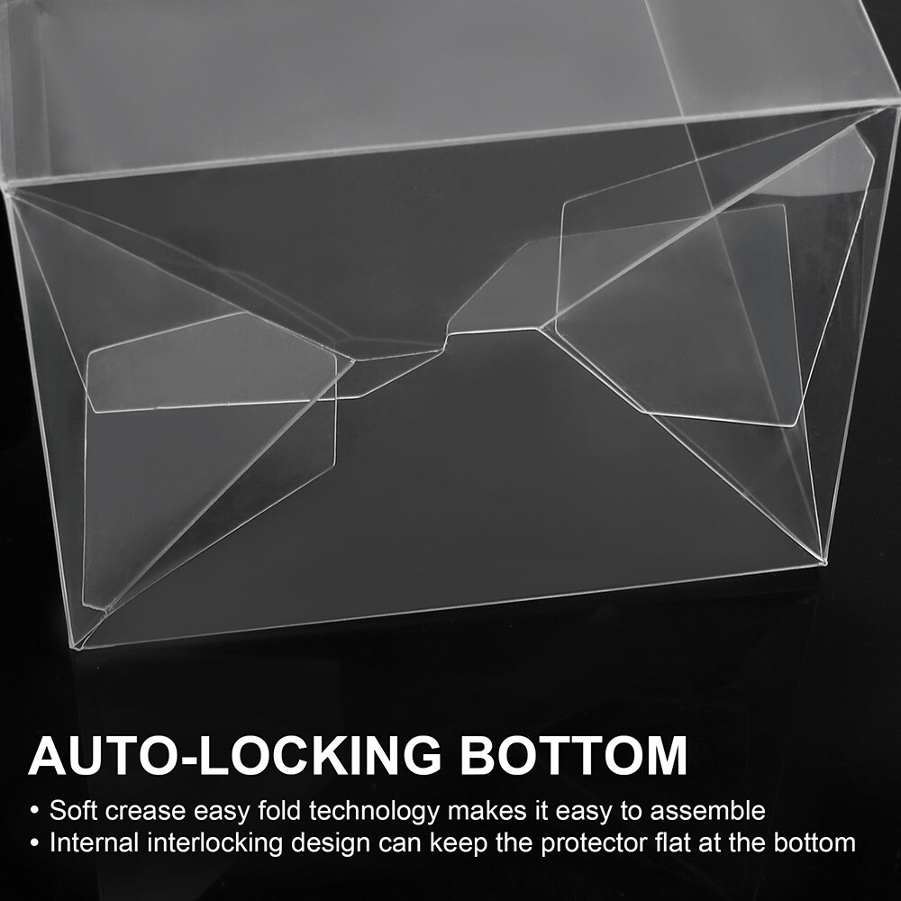 10x Pop Protector Case for 4'' Funko Pop Figures Plastic Display Box Locking Tab