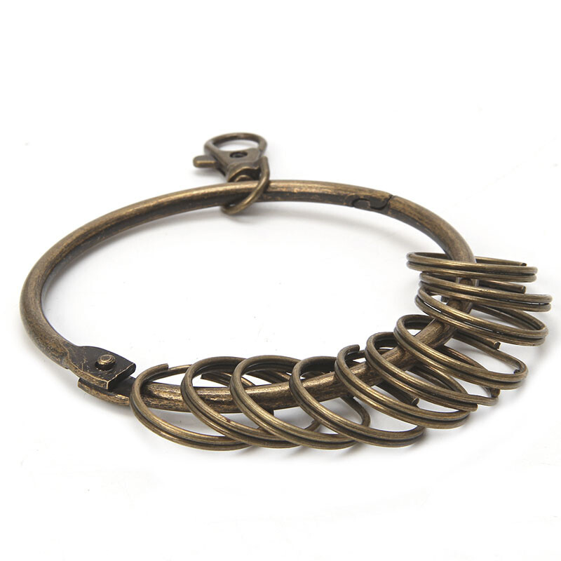 Keyring Keychain Clips Hook Clasps Big for Key Ring Split DIY Bronze Oversize Ne