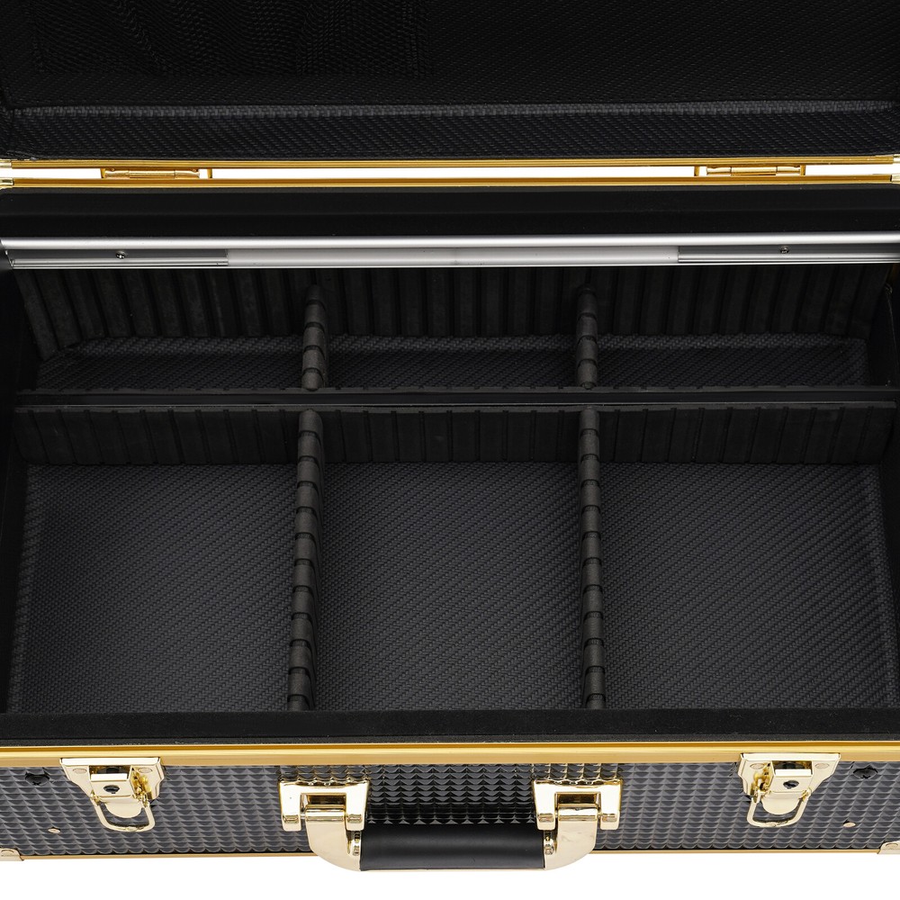 Barber Tool Box Case Organizer Storage Barber Carrying Case with Locks & Keys