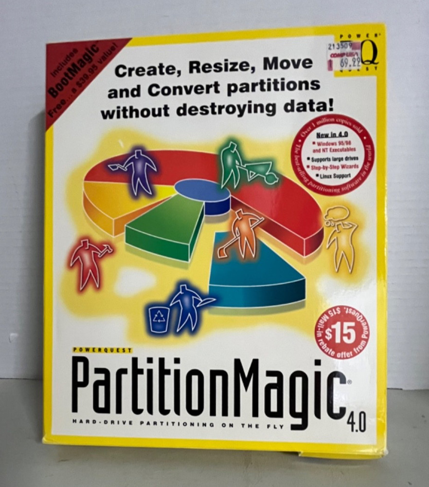PartitionMagic 4.0 By PowerQuest Utility Software Hard Disk Partitioning