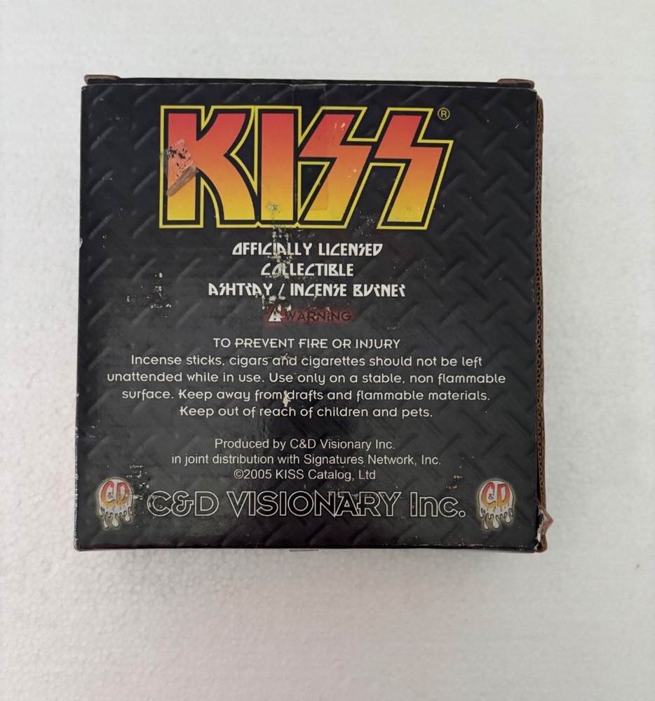 2005 KISS ARMY ASHTRAY INCENSE BURNER IN THE BOX