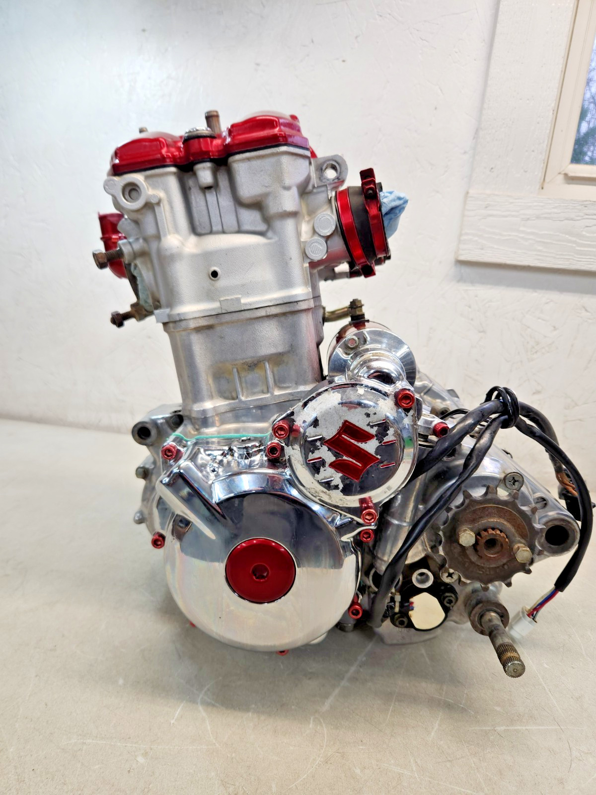 03-08 LTZ400 ltz  KFX DVX 400 engine motor bottom cases top head NICE!!!!!