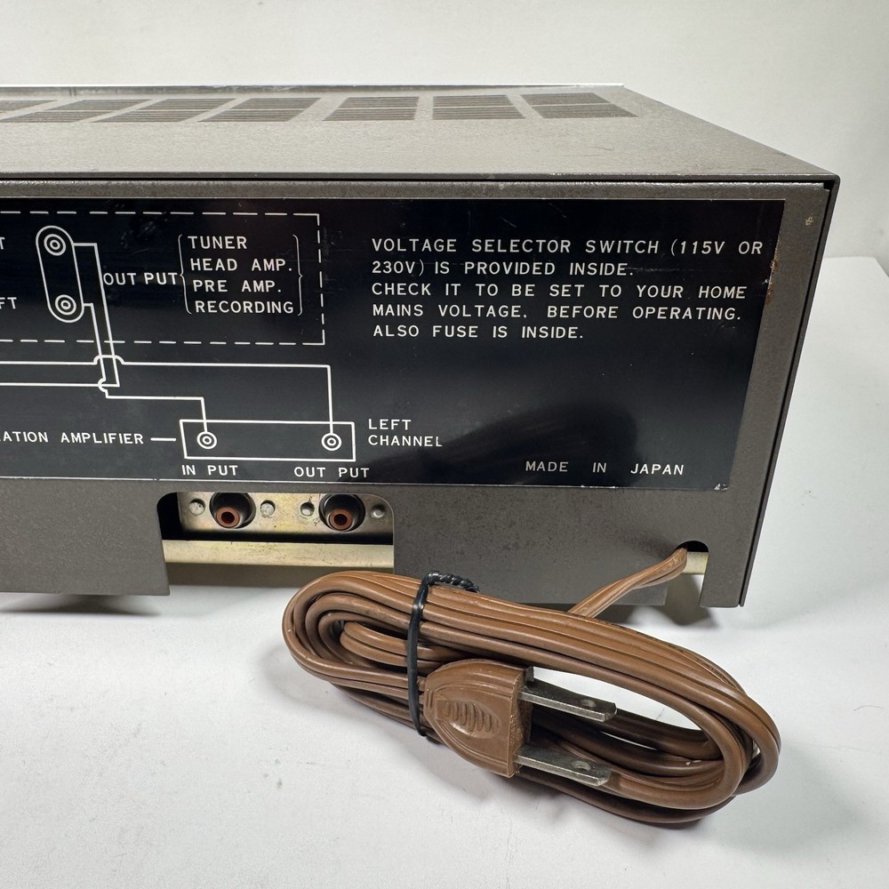 Nivico ECA-101E Reverberation Amplifier Powers On As Is Untested