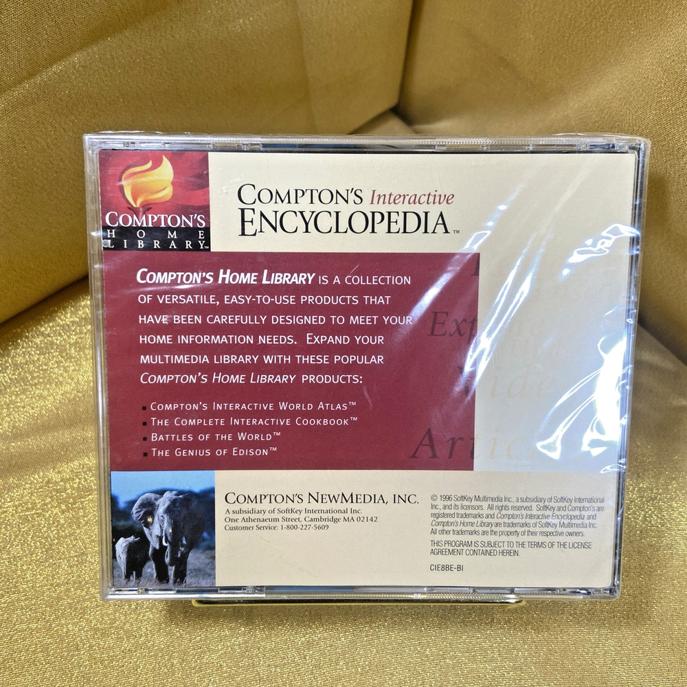 Compton's Interactive Encyclopedia CD-ROM Window 1997 Edition Sealed
