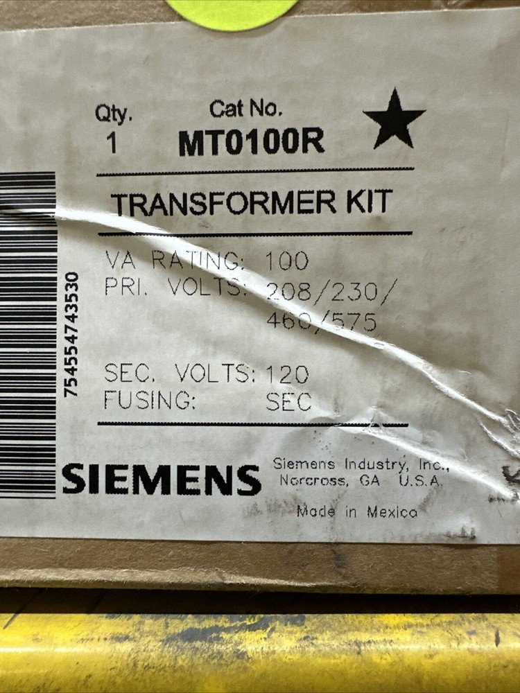 Siemens MT100R Transformer 100va,