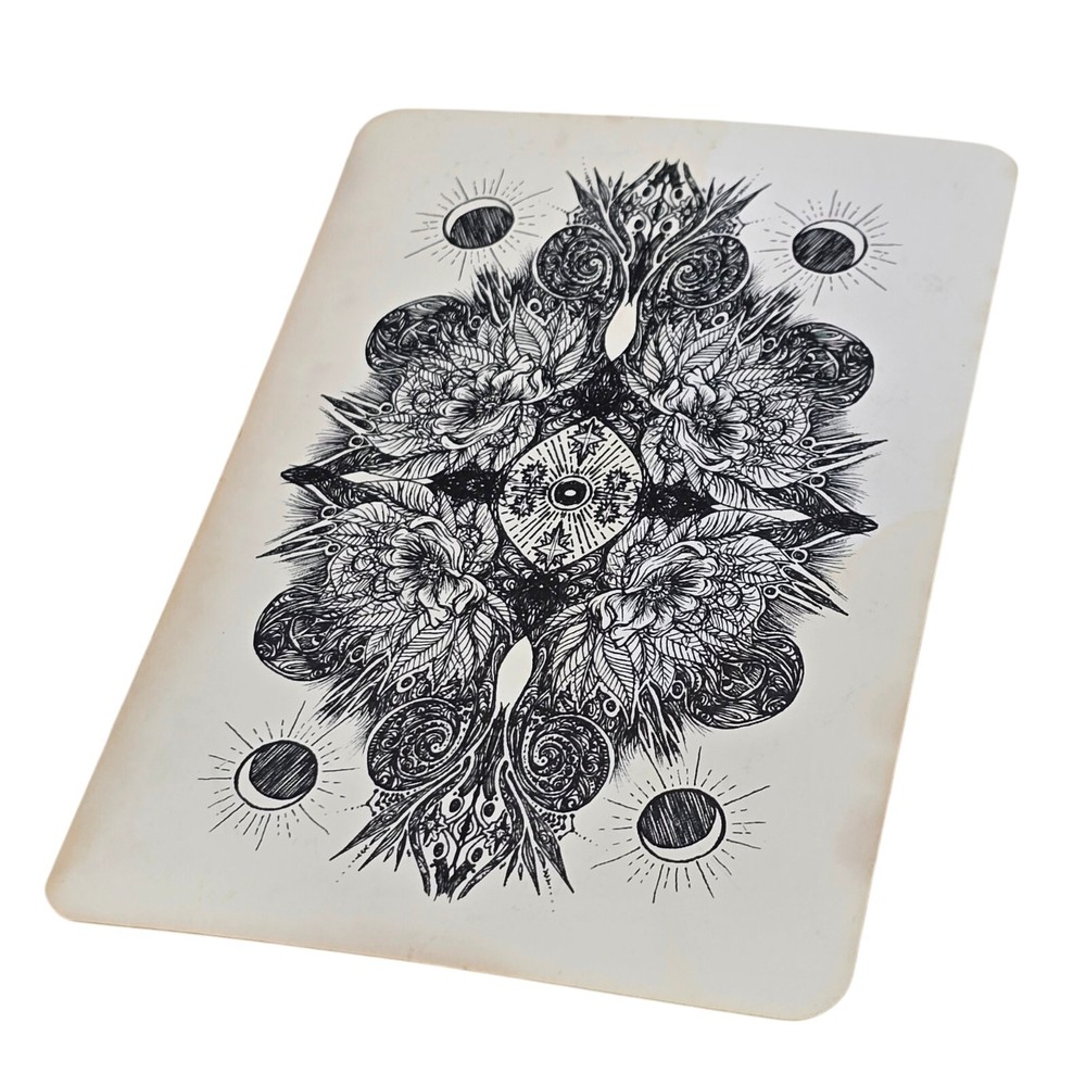 The Efflorescent Tarot Deck Black & White 78 Cards OOP - READ BELOW!